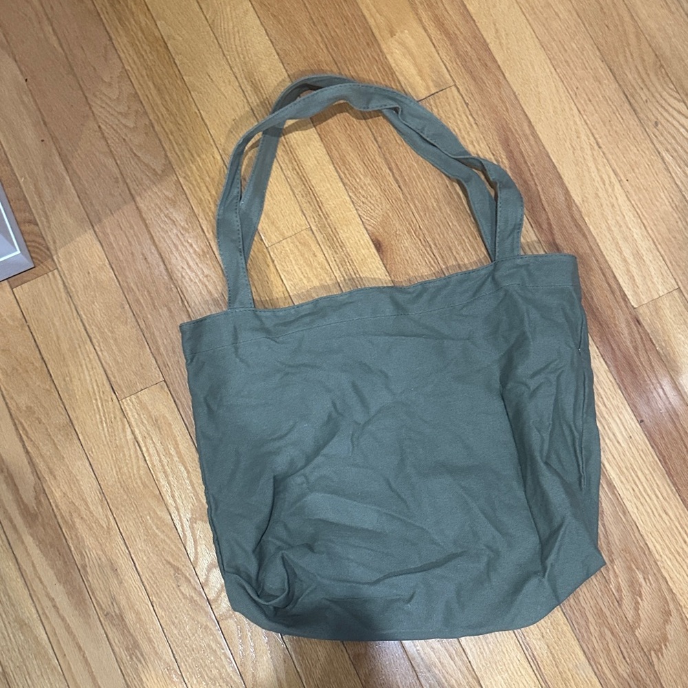 Chic Olive Green Tote Bag